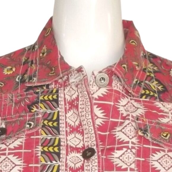 Gramicci Jacket, M, Multicolor Boho, Button front/Collar, Long sleeves, Pockets - Picture 9 of 14